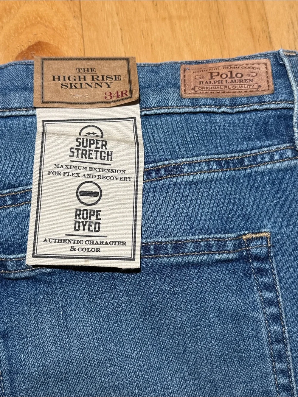 POLO Ralph Lauren High Rise Skinny Jeans Indigo